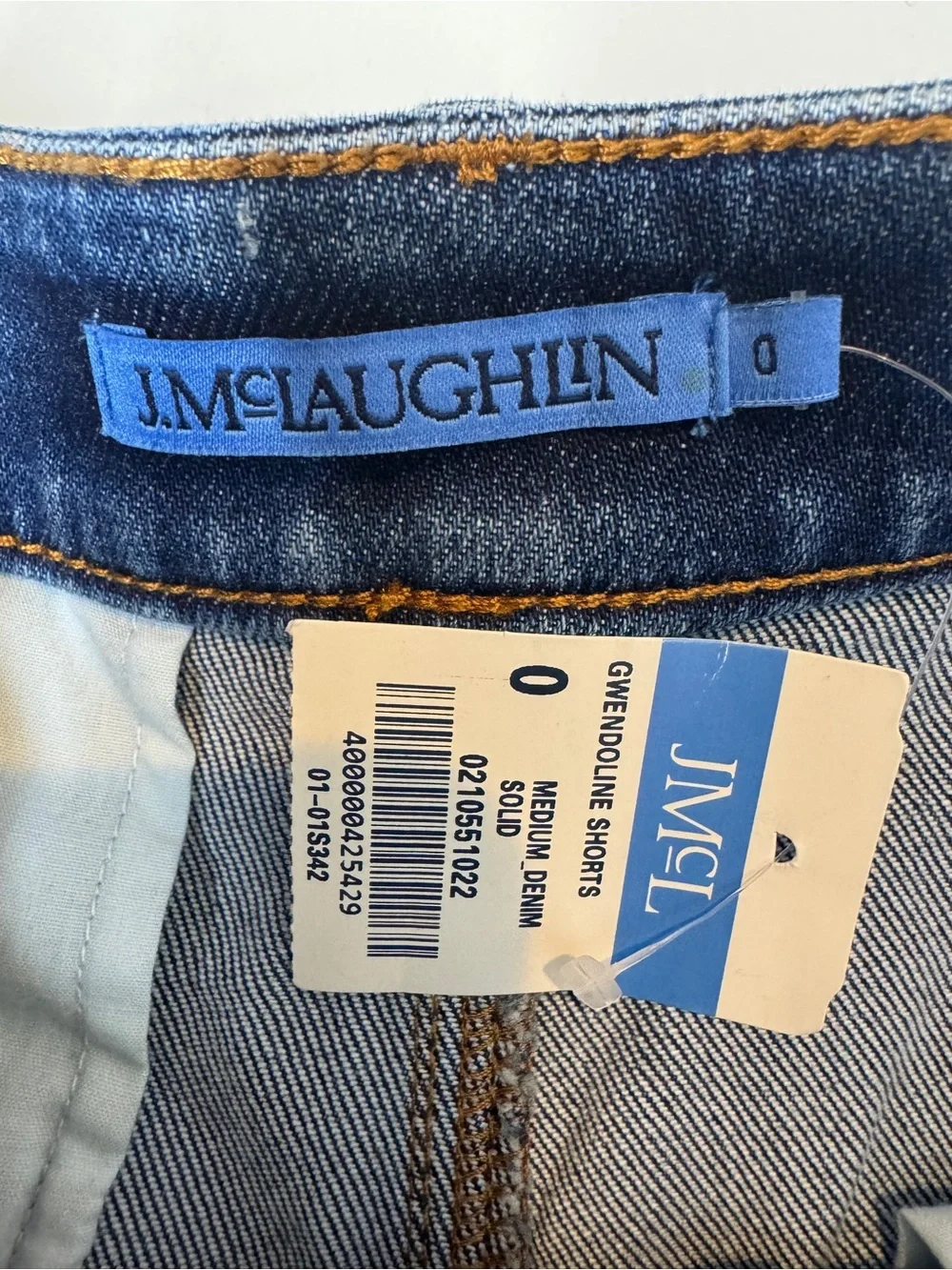 J.McLaughlin Gwendoline Denim Wrap Skort Women’s Size 0 Blue Stretch NWT